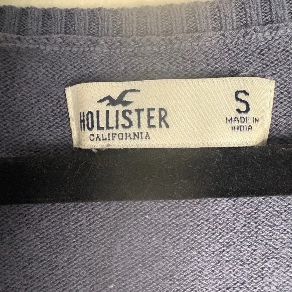 Hollister Long Sleeve Babydoll Knit Top Square Neck Women's Blue - Picture 3 of 5